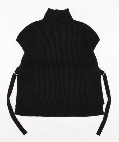 Lui's(ルイス)の「ハイネックニットベスト(ニット/セーター・レディース・オフホワイト/ブラック/ブルー・FREE)」の4枚目の写真