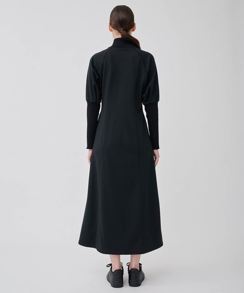 CITY TOKYO（シティトウキョウ）の「【洗える】ハーフジップジャージワンピース（ワンピース・レディース・ブラック/カーキ/モカ・1/2）」の10枚目の写真