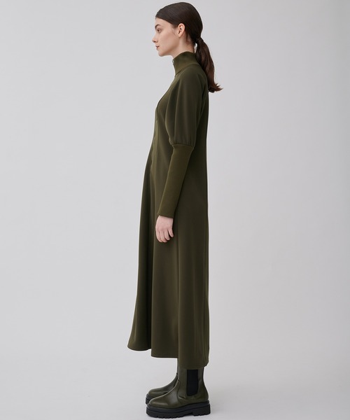 CITY TOKYO（シティトウキョウ）の「【洗える】ハーフジップジャージワンピース（ワンピース・レディース・ブラック/カーキ/モカ・1/2）」の21枚目の写真