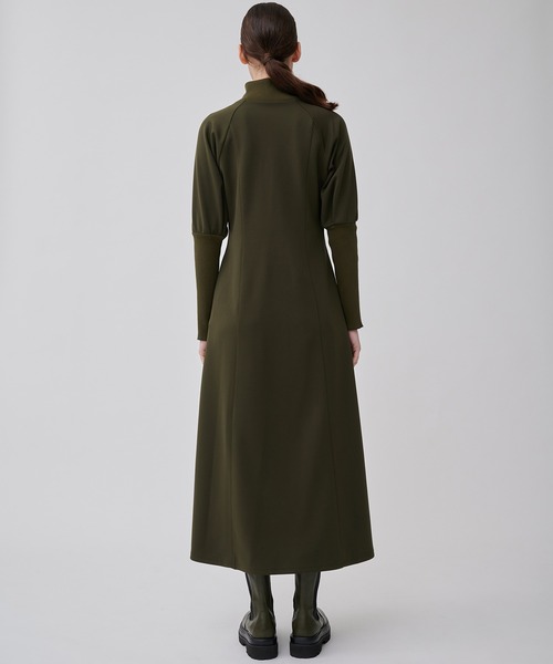 CITY TOKYO（シティトウキョウ）の「【洗える】ハーフジップジャージワンピース（ワンピース・レディース・ブラック/カーキ/モカ・1/2）」の22枚目の写真