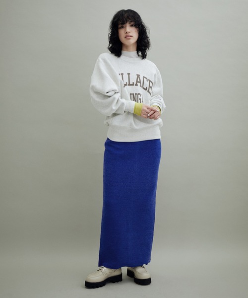 ADAM ET ROPE'（アダムエロペ）の「【WEB限定(一部店舗展開あり)】モールニットタイトスカート（スカート・レディース・キナリ/ブラック/ブルー・FREE）」の7枚目の写真