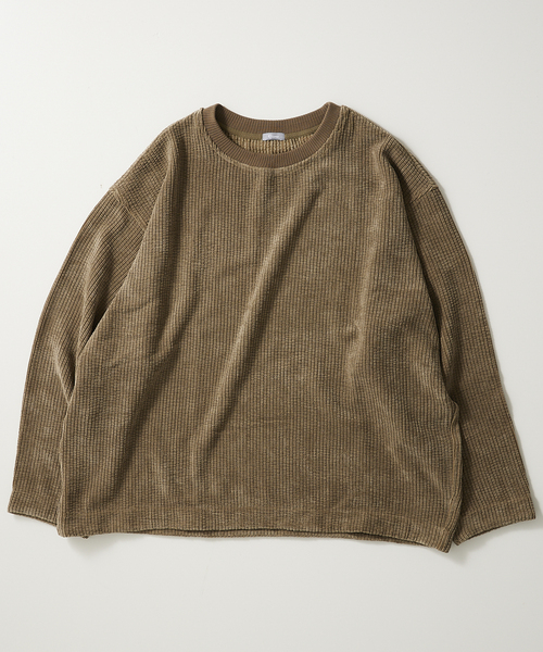 JOURNAL STANDARD relume（ジャーナルスタンダード　レリューム）の「CALIFORNIA コーデュロイプルオーバー（Tシャツ/カットソー・メンズ・ブラック/ベージュ/カーキ/レンガ・MEDIUM/LARGE）」の16枚目の写真