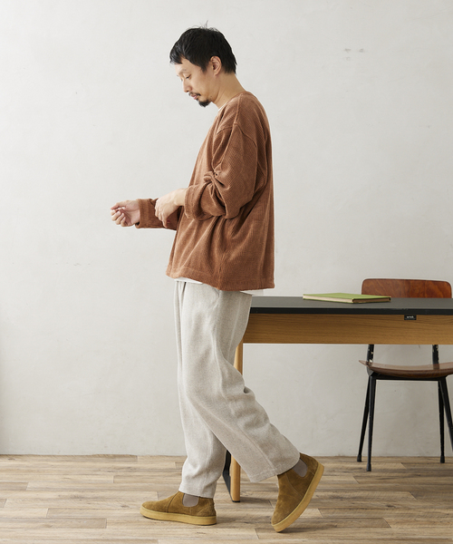 JOURNAL STANDARD relume（ジャーナルスタンダード　レリューム）の「CALIFORNIA コーデュロイプルオーバー（Tシャツ/カットソー・メンズ・ブラック/ベージュ/カーキ/レンガ・MEDIUM/LARGE）」の20枚目の写真