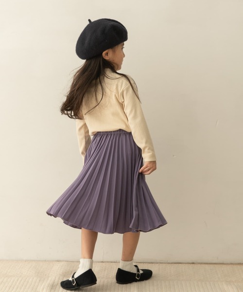URBAN RESEARCH DOORS（アーバンリサーチドアーズ）の「『親子リンク』ランダムプリーツスカート(KIDS)（その他パンツ・キッズ・パープル/キャメル・120/105/135）」の5枚目の写真
