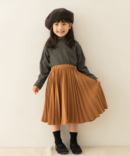 URBAN RESEARCH DOORS（アーバンリサーチドアーズ）の「『親子リンク』ランダムプリーツスカート(KIDS)（その他パンツ・キッズ・パープル/キャメル・120/105/135）」の18枚目の写真