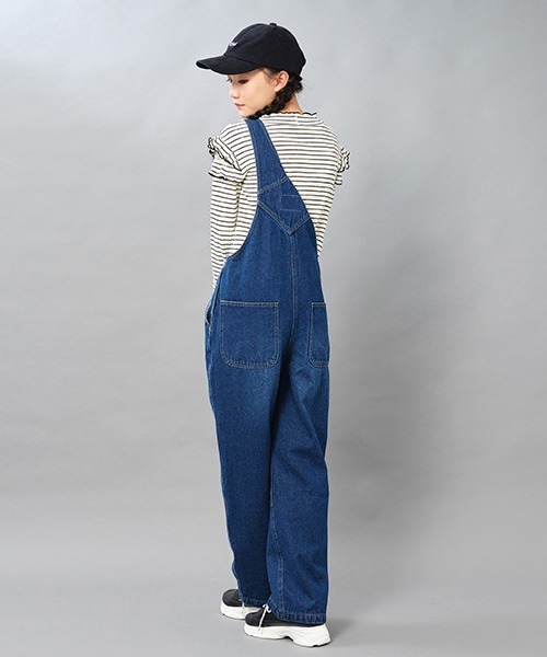 by LOVEiT(バイラビット)の「ダメージオーバーオール(サロペット/オーバーオール・キッズ・ブルー/ネイビー・160cm/140cm/150cm/130cm/120cm)」の4枚目の写真