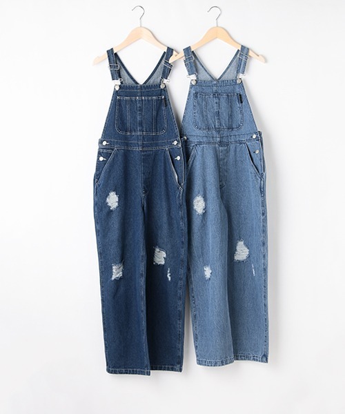 by LOVEiT(バイラビット)の「ダメージオーバーオール(サロペット/オーバーオール・キッズ・ブルー/ネイビー・160cm/140cm/150cm/130cm/120cm)」の18枚目の写真