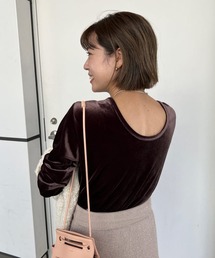 SHENERY | ベロア2WAYカットソー(Tシャツ/カットソー)