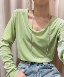 SHENERY | ベロア2WAYカットソー(Tシャツ/カットソー)