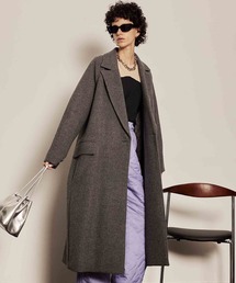 Super100 Melton Loose Coat/スーパー100メルトンルーズコート【MAISON