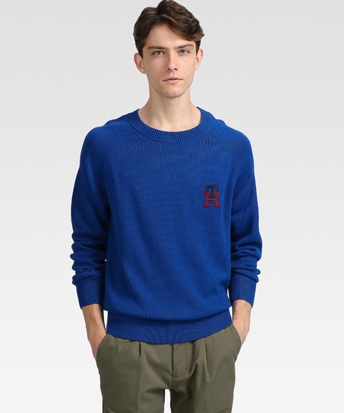 モノグラムクルーネックセーター