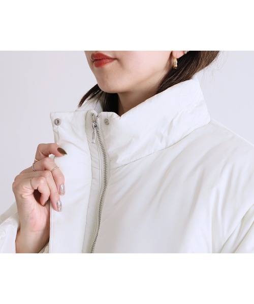 reca（レカ）の「マルチウェイ中綿コート（ダウンジャケット/コート・レディース・ブラック/アイボリー・FREE）」の20枚目の写真