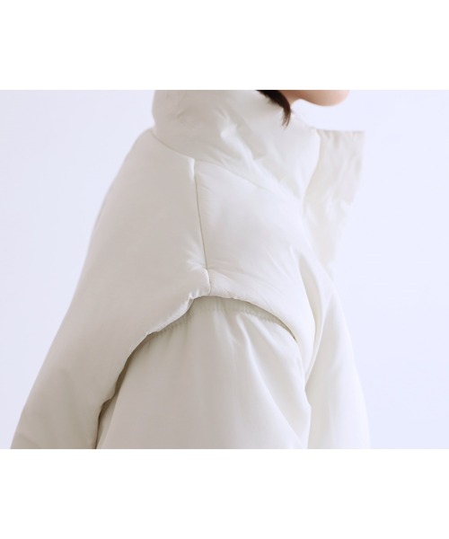 reca（レカ）の「マルチウェイ中綿コート（ダウンジャケット/コート・レディース・ブラック/アイボリー・FREE）」の21枚目の写真