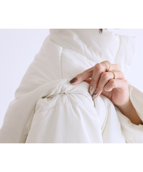 reca（レカ）の「マルチウェイ中綿コート（ダウンジャケット/コート・レディース・ブラック/アイボリー・FREE）」の22枚目の写真