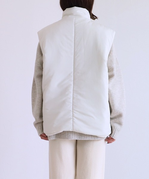 reca（レカ）の「マルチウェイ中綿コート（ダウンジャケット/コート・レディース・ブラック/アイボリー・FREE）」の11枚目の写真