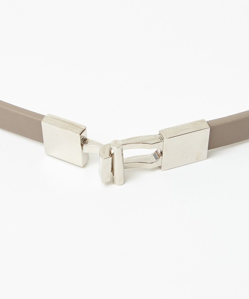 AIMER（エメ）の「スクエアバックルスライド式ベルト（ベルト・レディース・ブラック×ゴールド/ベージュ系その他/ブラック×シルバー/ベージュ系その他2/ベージュ・FREE）」の13枚目の写真