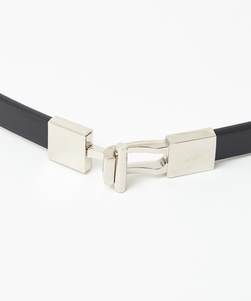 AIMER（エメ）の「スクエアバックルスライド式ベルト（ベルト・レディース・ブラック×ゴールド/ベージュ系その他/ブラック×シルバー/ベージュ系その他2/ベージュ・FREE）」の18枚目の写真