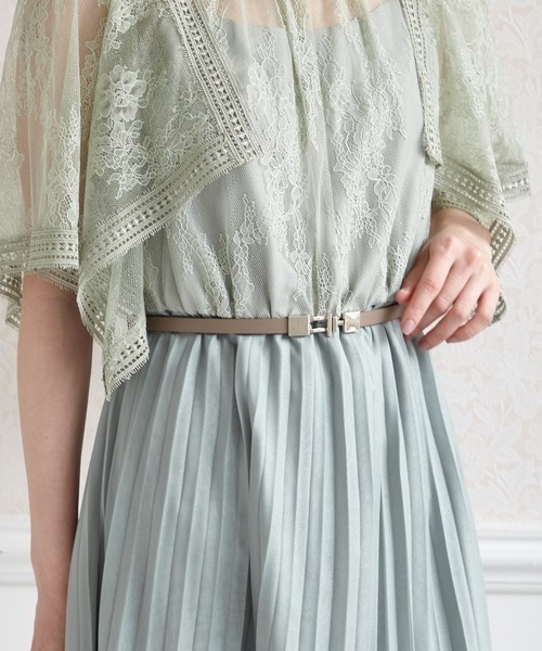 AIMER（エメ）の「スクエアバックルスライド式ベルト（ベルト・レディース・ブラック×ゴールド/ベージュ系その他/ブラック×シルバー/ベージュ系その他2/ベージュ・FREE）」の16枚目の写真