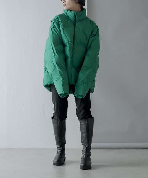 PUMA(プーマ)の「【PUMA×PAM(プーマ×パム)】 PUFFER JACKET(その他アウター・レディース・グリーン/バイオレット・MEDIUM)」の14枚目の写真