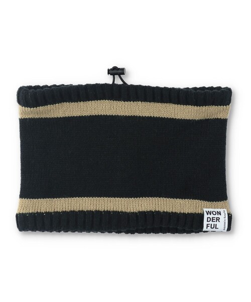 BRANSHES（ブランシェス）の「ネックウォーマー（ネックウォーマー/スヌード・キッズ・ベージュ/ブラック・FREE）」の2枚目の写真