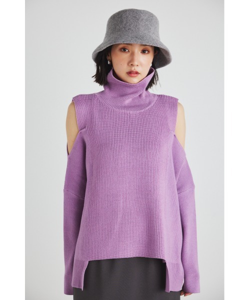 ニット セーター SHOULDER OPEN LOOSE KT / ショルダーオープンルーズニット レディース LIAN ニット セーター ショルダーオープンニット レディース