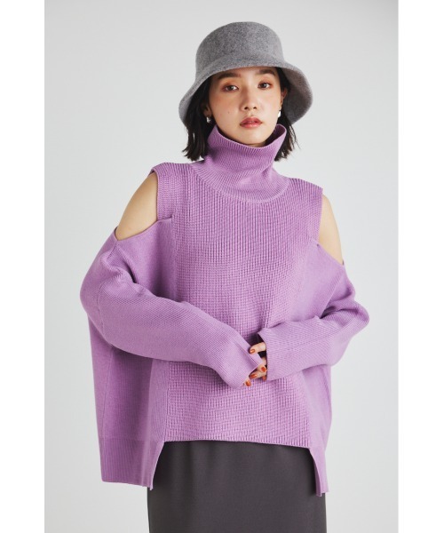 リエンダ　クロップドルーズDENIM JK rienda | パフスリーブクロップドJK (ジャケット ) |SHEL'TTER
