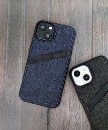 EDWIN（エドウィン）の「iPhone14 iPhone14Pro iPhone13 カード収納付き 背面デニムケース エドウィン スマホケース [オーバーラインデニム]（スマホケース/カバー・レディース）」