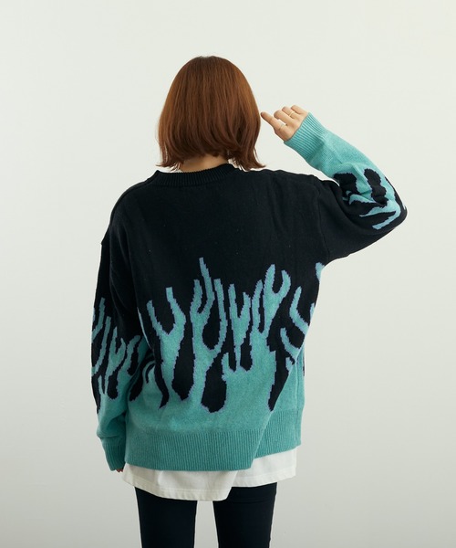 【BOTT】バンブーカモフラージュプリントセーター KNIT15.jpg?v=1737007690