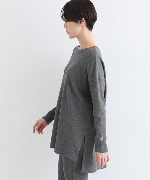 INDIVI（インディヴィ）の「【LIFE/SETUP可能】ワッフルプルオーバー（Tシャツ/カットソー・レディース・チャコール/ライトグレー系8・34/38）」の18枚目の写真