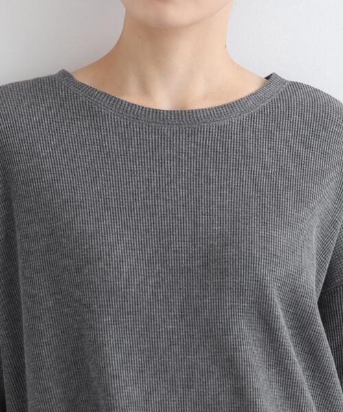 INDIVI（インディヴィ）の「【LIFE/SETUP可能】ワッフルプルオーバー（Tシャツ/カットソー・レディース・チャコール/ライトグレー系8・34/38）」の16枚目の写真