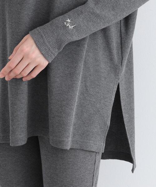 INDIVI（インディヴィ）の「【LIFE/SETUP可能】ワッフルプルオーバー（Tシャツ/カットソー・レディース・チャコール/ライトグレー系8・34/38）」の15枚目の写真