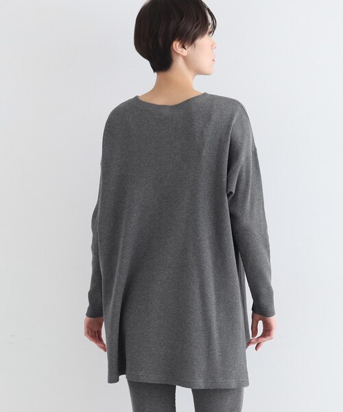 INDIVI（インディヴィ）の「【LIFE/SETUP可能】ワッフルプルオーバー（Tシャツ/カットソー・レディース・チャコール/ライトグレー系8・34/38）」の12枚目の写真