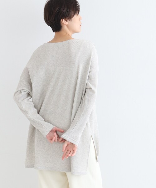 INDIVI（インディヴィ）の「【LIFE/SETUP可能】ワッフルプルオーバー（Tシャツ/カットソー・レディース・チャコール/ライトグレー系8・34/38）」の10枚目の写真