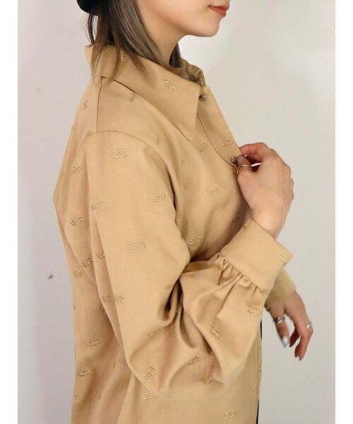 EMODA（エモダ）の「2WAYベルトシャツワンピース（ワンピース・レディース・グレー/ブルー/ベージュ・FREE）」の16枚目の写真