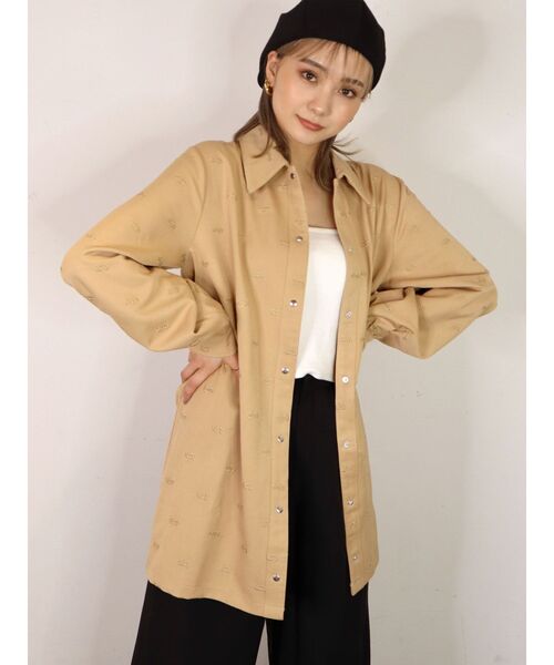 EMODA（エモダ）の「2WAYベルトシャツワンピース（ワンピース・レディース・グレー/ブルー/ベージュ・FREE）」の19枚目の写真