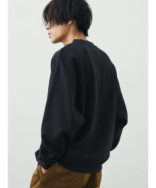 CRAFT STANDARD BOUTIQUE（クラフトスタンダードブティック）の「ニットフリーススウェット（ニット/セーター・メンズ・チャコールグレー/アイボリー/グレイッシュベージュ/ブラック・M/L）」の22枚目の写真