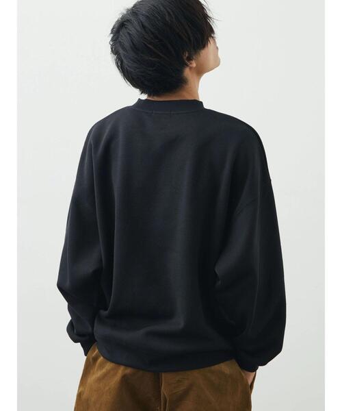 CRAFT STANDARD BOUTIQUE（クラフトスタンダードブティック）の「ニットフリーススウェット（ニット/セーター・メンズ・チャコールグレー/アイボリー/グレイッシュベージュ/ブラック・M/L）」の13枚目の写真