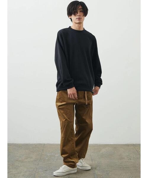 CRAFT STANDARD BOUTIQUE（クラフトスタンダードブティック）の「ニットフリーススウェット（ニット/セーター・メンズ・チャコールグレー/アイボリー/グレイッシュベージュ/ブラック・M/L）」の9枚目の写真