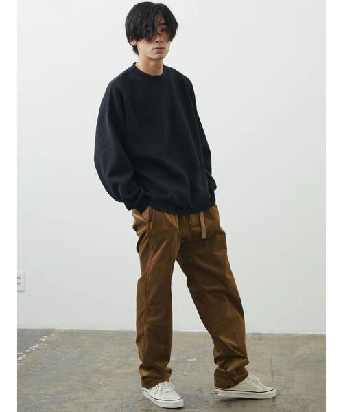CRAFT STANDARD BOUTIQUE（クラフトスタンダードブティック）の「ニットフリーススウェット（ニット/セーター・メンズ・チャコールグレー/アイボリー/グレイッシュベージュ/ブラック・M/L）」の5枚目の写真