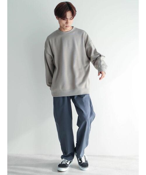 CRAFT STANDARD BOUTIQUE（クラフトスタンダードブティック）の「ニットフリーススウェット（ニット/セーター・メンズ・チャコールグレー/アイボリー/グレイッシュベージュ/ブラック・M/L）」の19枚目の写真