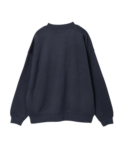 CRAFT STANDARD BOUTIQUE（クラフトスタンダードブティック）の「ニットフリーススウェット（ニット/セーター・メンズ・チャコールグレー/アイボリー/グレイッシュベージュ/ブラック・M/L）」の7枚目の写真