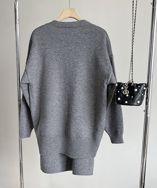 AsRiRe(アスリレイ)の「【AsRiRe】ニットカーディガン&キャミワンピース 2点セット(ワンピース・レディース・モカ/グレー/ブラック/アイボリー・M)」の8枚目の写真