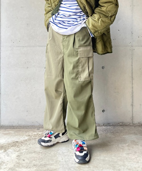 CPCM（シーピーシーエム）の「ツイルカーゴパンツ（カーゴパンツ・メンズ・アイボリー/ブラック/オリーブ/カーキ/ホワイト/ピンク/マスタード/ブラック系その他/ネイビー/グレー/モスグリーン/ブラウン・FREE/SMALL）」の19枚目の写真