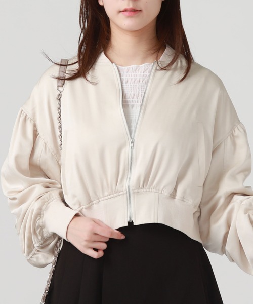 archives（アルシーヴ）の「袖ギャザーMA－1（MA-1）」 - WEAR