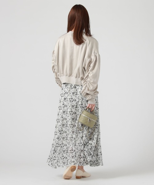 archives（アルシーヴ）の「袖ギャザーＭＡ－１（MA-1・レディース・アイボリー/グレイッシュベージュ/ブラック・MEDIUM）」の19枚目の写真