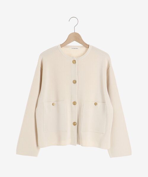 le.coeur blanc（ルクールブラン）の「ミラノリブニットジャケット（その他アウター・レディース・オフホワイト/ネイビー・38）」の15枚目の写真