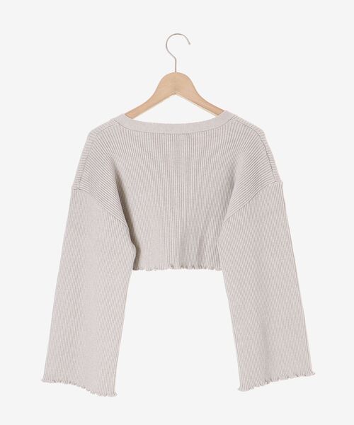 MAJESTIC LEGON（マジェスティックレゴン）の「プレートカーデsetニットワンピ（ワンピース・レディース・ブルー/ライトグレー/ベージュ・MEDIUM）」の15枚目の写真