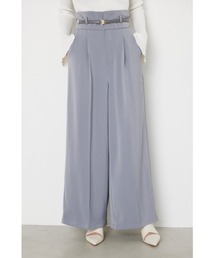 ベルトポイントハイウエストワイドパンツ 春服