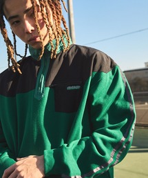 NYUDROP | 【NYUDROP】NYLON COMBINATION SIDE LINE PULLOVER SWEAT ナイロン切替 サイドライン プルオーバースウェット(スウェット)