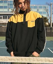 NYUDROP | 【NYUDROP】NYLON COMBINATION SIDE LINE PULLOVER SWEAT ナイロン切替 サイドライン プルオーバースウェット(スウェット)